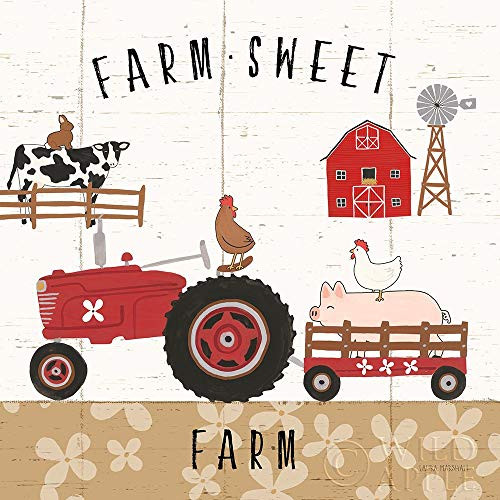 Posterazzi Collection Country Roads V Poster Print by Laura Marshall 12 x 12