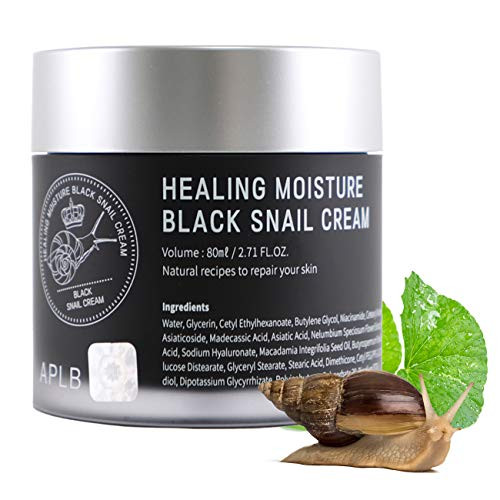 APLB Healing Black Snail Cream Moisturizer 2.71FL.OZ. Pore Care Hydration Moisturizing Elasticity Snail Extract Centella 3X Complex Vitamin C APLB Healing Black Snail Cream Moisturizer 2.71FL.OZ. Pore Care Hydration Moisturizing Elasticity Snail Extract Centella 3X Complex Vitamin C