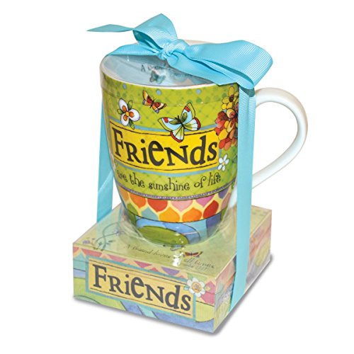 Divinity Boutique 23779 Ceramic Mug and Memo Pad Friends, Multicolor