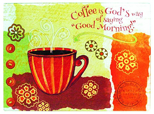Divinity Boutique 23657 Coffee Large Cutting Board, Multicolor