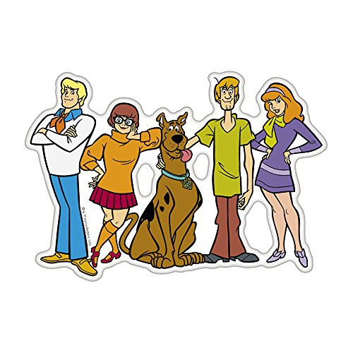 Fan Emblems Scooby Doo Character Car Decal Domed/Multicolor/Clear, Scooby Gang Automotive Emblem Sticker Easily Applies to Cars, Trucks, Motorcycles, Laptops, Windows, Almost Anything