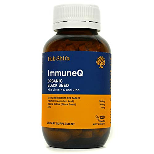 Hab Shifa ImmuneQ with Black Seed  Zinc  Vitamin C  120 Tablets