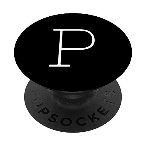 P Initial Name Monogram White Capital Letter PopSockets Grip and Stand for Phones and Tablets P Initial Name Monogram White Capital Letter PopSockets Grip and Stand for Phones and Tablets