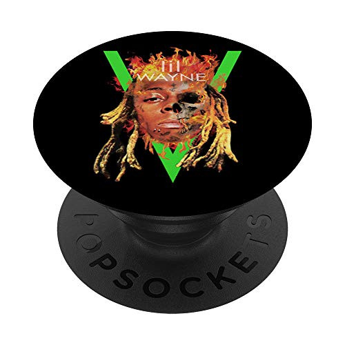 Lil Wayne Carter V Flames PopSockets PopGrip Swappable Grip for Phones  and  Tablets