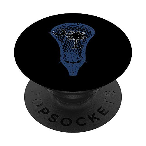 South Carolina Lacrosse Stick S.C. LAX Team Dad Coach Gift PopSockets PopGrip Swappable Grip for Phones  and  Tablets