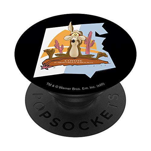 Looney Tunes Wile E. Coyote PopSockets PopGrip Swappable Grip for Phones  and  Tablets