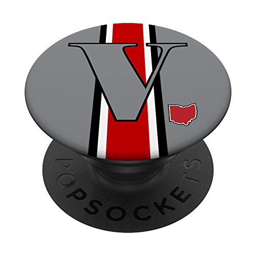 State of Ohio Letter V Initial PopSockets PopGrip Swappable Grip for Phones and Tablets State of Ohio Letter V Initial PopSockets PopGrip Swappable Grip for Phones and Tablets