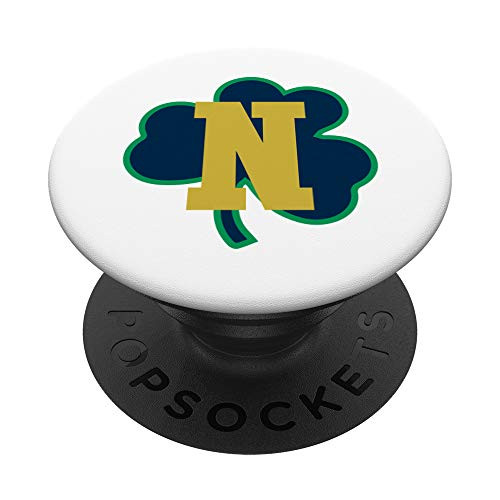 Navy Shamrock with Letter N Initial PopSockets PopGrip Swappable Grip for Phones  and  Tablets
