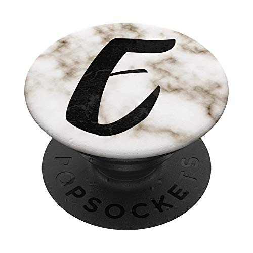 Monogram Letter E Initial Personalized PopSockets Grip and Stand for Phones and Tablets