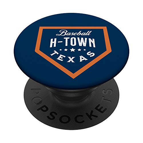 Distressed Houston Baseball H-Town Texas PopSockets PopGrip Swappable Grip for Phones  and  Tablets
