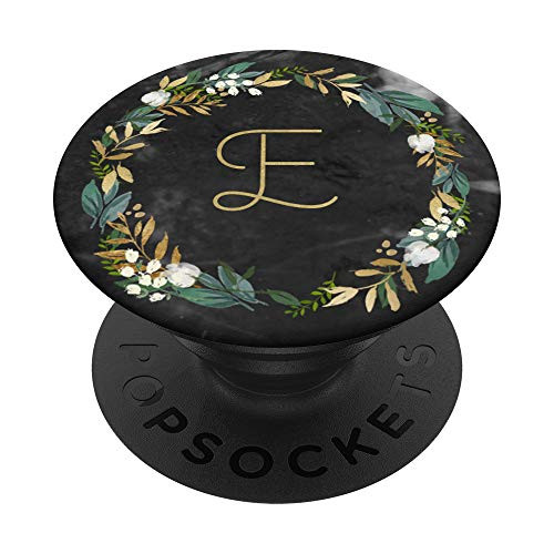 Black Initial Letter E Floral Wreath Pretty Flower Girls PopSockets PopGrip Swappable Grip for Phones and Tablets Black Initial Letter E Floral Wreath Pretty Flower Girls PopSockets PopGrip Swappable Grip for Phones and Tablets
