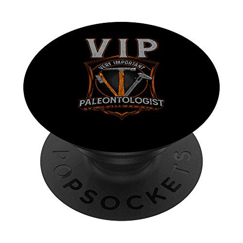 V.I.P Very Important Paleontologist Dinosaur PopSockets PopGrip Swappable Grip for Phones  and  Tablets