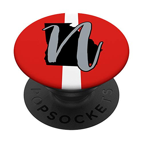 State of Georgia with Letter N Initial PopSockets PopGrip Swappable Grip for Phones  and  Tablets