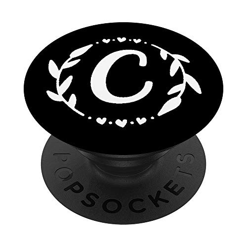 Letter C Monogram Initial Cute Personalized Letter Of Name PopSockets PopGrip Swappable Grip for Phones and Tablets Letter C Monogram Initial Cute Personalized Letter Of Name PopSockets PopGrip Swappable Grip for Phones and Tablets