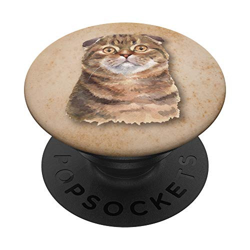 Scottish Fold Cat Breed Portrait Mobile Phone Accessory PopSockets Grip and Stand for Phones and Tablets Scottish Fold Cat Breed Portrait Mobile Phone Accessory PopSockets Grip and Stand for Phones and Tablets