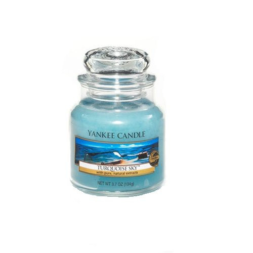 Yankee Candle Turquoise Sky Small Jar Candle, Fresh Scent