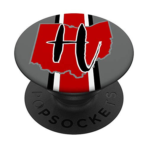 State of Ohio with Letter H and Stripe PopSockets PopGrip Swappable Grip for Phones and Tablets State of Ohio with Letter H and Stripe PopSockets PopGrip Swappable Grip for Phones and Tablets