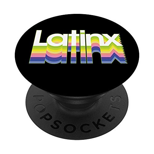 Latinx W Educated Latina Power Pride Phenomenal Latino Gift PopSockets Grip and Stand for Phones and Tablets