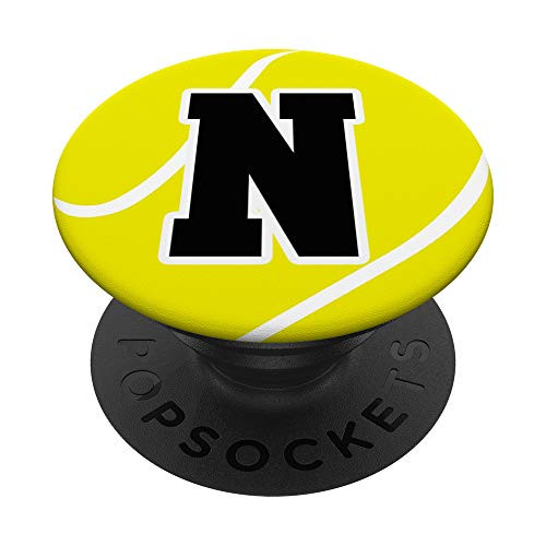 Letter N Tennis Ball Monogram Player Team Coach Gift Zx PopSockets Grip and Stand for Phones and Tablets Letter N Tennis Ball Monogram Player Team Coach Gift Zx PopSockets Grip and Stand for Phones and Tablets