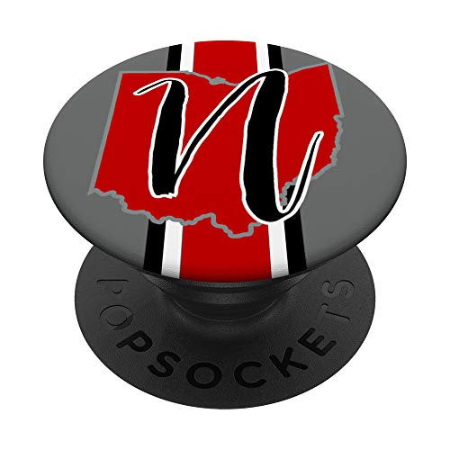 State of Ohio with Letter N and Stripe PopSockets PopGrip Swappable Grip for Phones and Tablets State of Ohio with Letter N and Stripe PopSockets PopGrip Swappable Grip for Phones and Tablets
