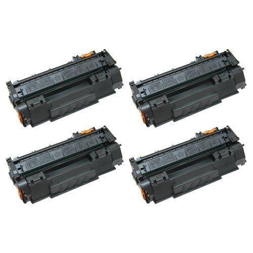Amsahr Remanufactured Toner Cartridge Replacement for HP CB436A ( Black , 4-Pack )
