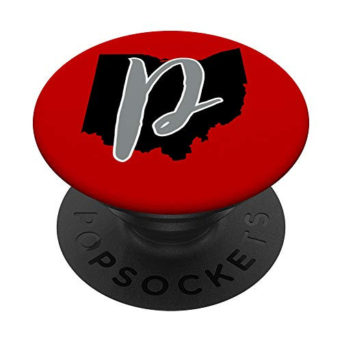State of Ohio with Letter P Initial PopSockets PopGrip Swappable Grip for Phones and Tablets State of Ohio with Letter P Initial PopSockets PopGrip Swappable Grip for Phones and Tablets