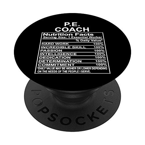 PE Coach Gifts Appreciation Funny P.E. PopSockets PopGrip Swappable Grip for Phones  and  Tablets