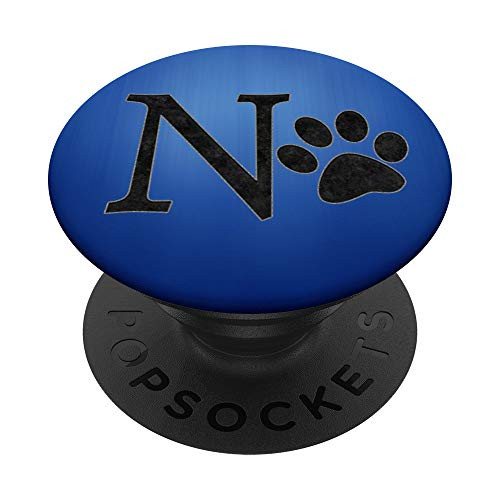 Black letter N With Dog Paw Print on Dark Blue PopSockets PopGrip Swappable Grip for Phones and Tablets Black letter N With Dog Paw Print on Dark Blue PopSockets PopGrip Swappable Grip for Phones and Tablets