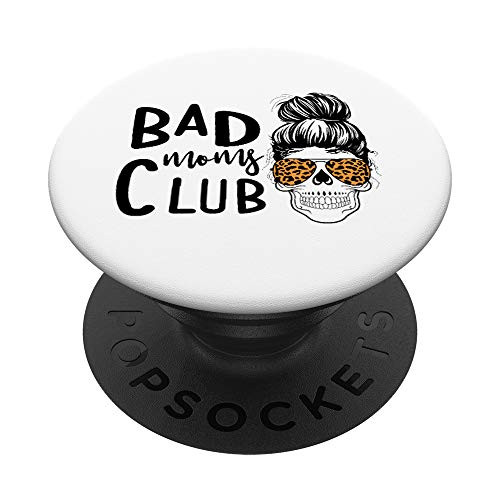 Bad Moms Club Skull PopSockets PopGrip Swappable Grip for Phones  and  Tablets