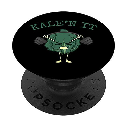 Kalen It  Funny Vegan  Kale PopSockets Grip and Stand for Phones and Tablets