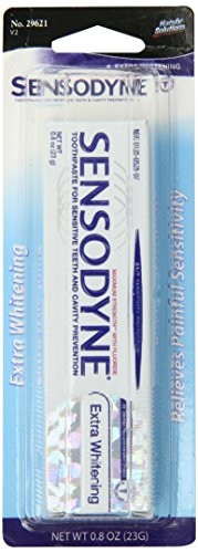 Handy Solutions Sensodyne Whitening Toothpaste, 0.8 Ounces  (Pack of 4)