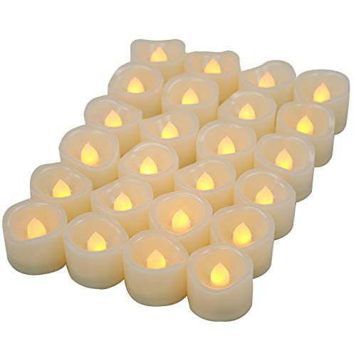 Candle Choice Flameless Candles Pack of 24 Battery Powered Tea Lights Led Candles Flickering Led Small Candles