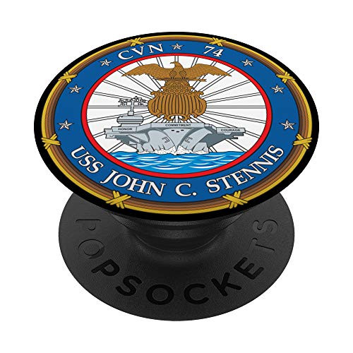 USS John C. Stennis CVN-74 PopSockets PopGrip Swappable Grip for Phones  and  Tablets
