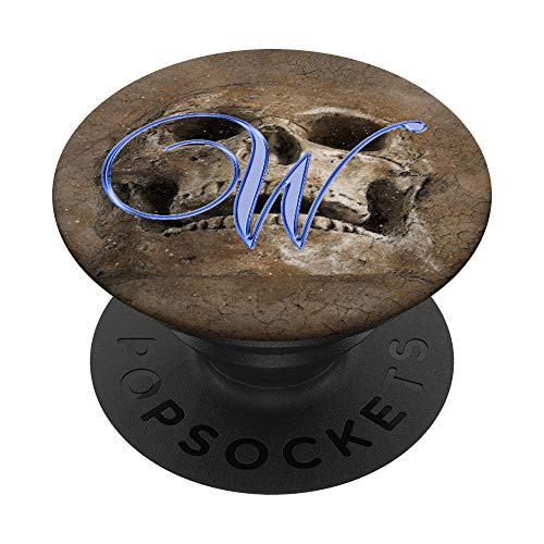 W Blue Skull Skeleton Dead Horror Initial Monogram Letter PopSockets Grip and Stand for Phones and Tablets W Blue Skull Skeleton Dead Horror Initial Monogram Letter PopSockets Grip and Stand for Phones and Tablets