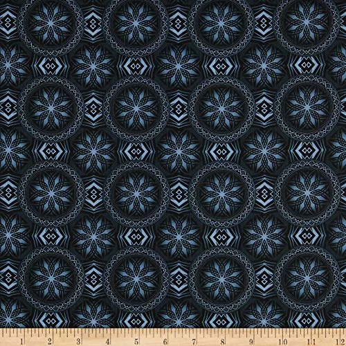 In The Beginning Fabrics Dragons Blue Fury Emblems Grey Yard