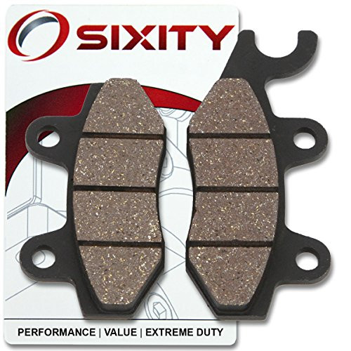 Sixity Front Organic Brake Pads 1999-2006 for Yamaha TTR250 Set Full Kit L M N P R S T V Complete
