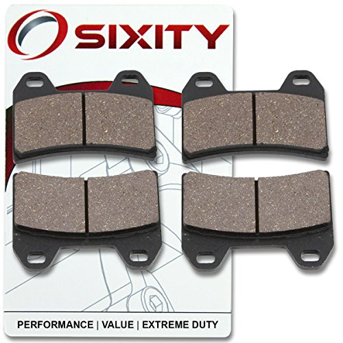 Sixity Front Organic Brake Pads 2012-2014 for Ducati Multistrada 1200 S Touring Set Full Kit Complete