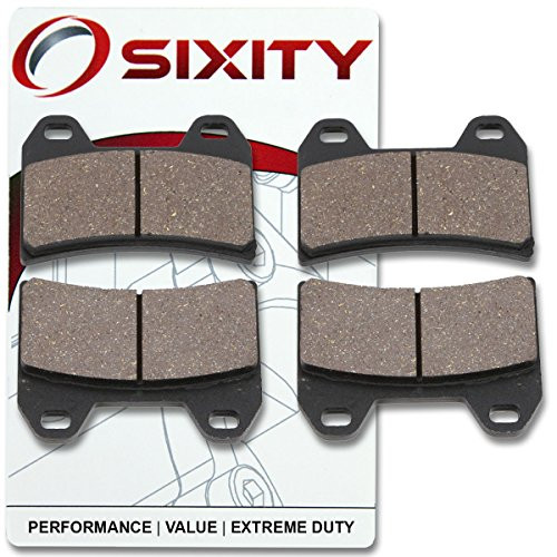 Sixity Front Organic Brake Pads 2007-2009 for Ducati Multistrada 1100 S Set Full Kit Complete
