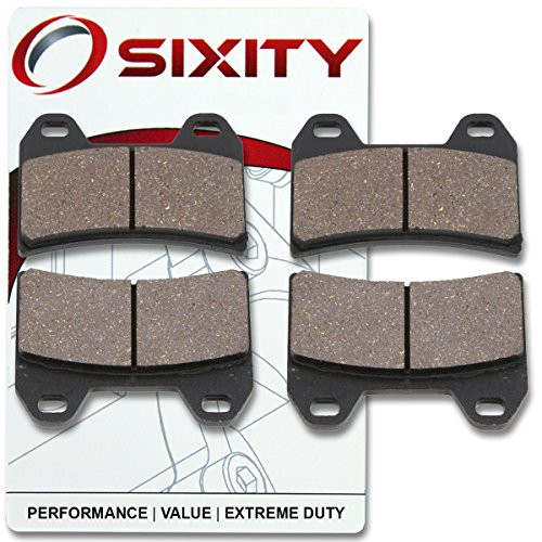 Sixity Front Organic Brake Pads 2010 for Ducati Multistrada 1200 S Set Full Kit Sport Complete