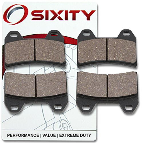 Sixity Front Organic Brake Pads 2012-2014 for Ducati Multistrada 1200 S Pikes Peak Set Full Kit Complete