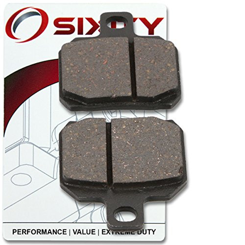Sixity Rear Organic Brake Pads 2010 for Ducati Multistrada 1200 S Set Full Kit Sport Complete