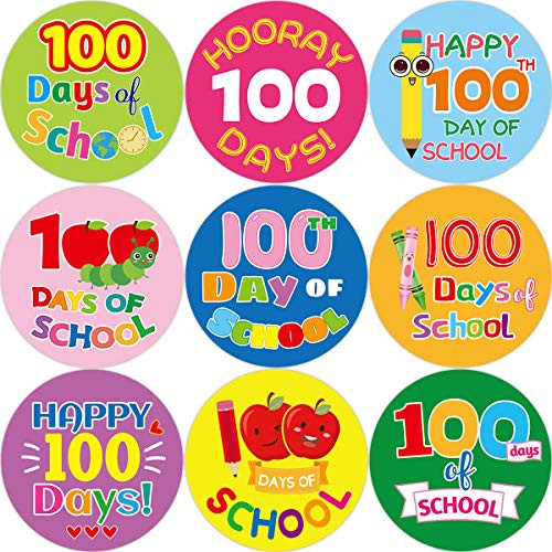 Fancy Land 100 Days of School Stickers for Kindergarten Reward 200Pcs Fancy Land 100 Days of School Stickers for Kindergarten Reward 200Pcs