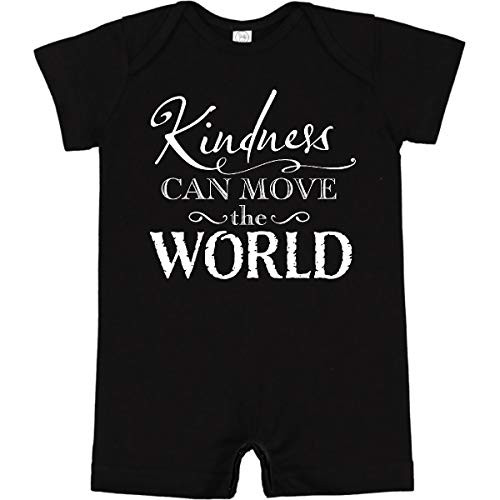 inktastic Kindness Can Move The World Infant Romper Newborn Black 2e959