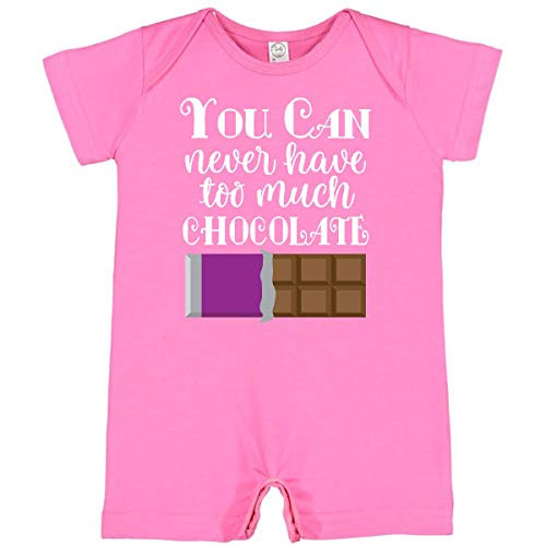 inktastic You Can Never Have Too Much Infant Romper 6 Months Raspberry 2fcca