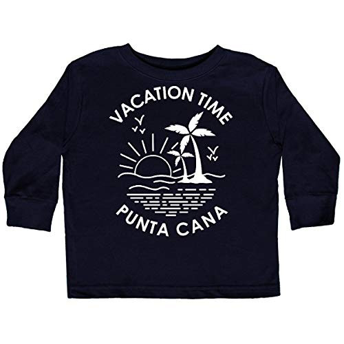 inktastic Vacation Time in Punta Cana Toddler Long Sleeve T-Shirt 4T Black 301aa