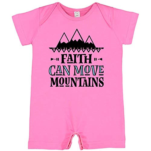 inktastic Faith Can Move Mountains Infant Romper 24 Months Raspberry 350b3