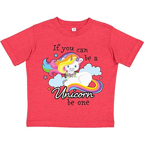 inktastic If You Can Be a Unicorn Be Toddler T-Shirt 3T Retro Heather Red 384e9