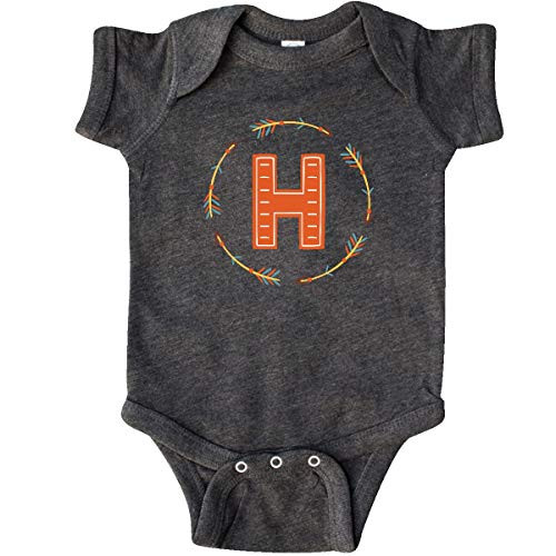 inktastic Letter H Tribal Arrow Infant Creeper Newborn Retro Heather Smoke 3abee