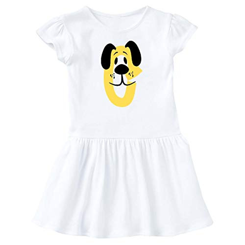 inktastic Cute C Monogram Doggie Infant Dress 6 Months White 3c8d2