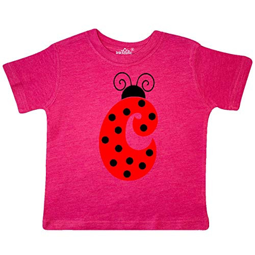 inktastic Cute Lady Bug Initial C Toddler T-Shirt 4T Retro Heather Pink 3ca92